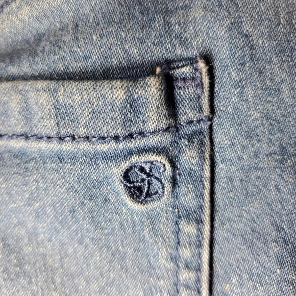 Jessica Simpson Toddler Girl Size 18m Skinny Jeans Medium Wash Blue Raw Hem - Picture 10 of 15